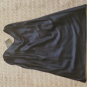 Emporio Armani silk satin bias cut sleeveless blouse
